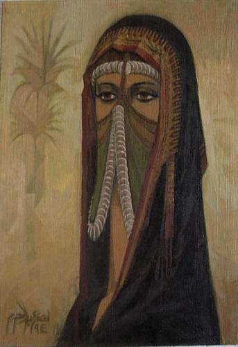A Masked Bedouin Woman